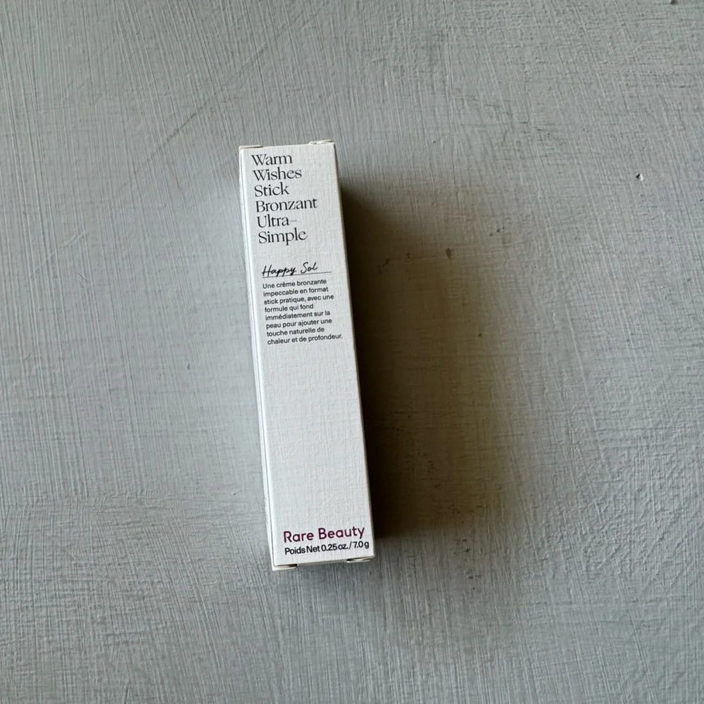 NWT Rare Beauty Warm Wishes Effortless Bronzer Stick Happy Sol